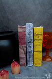 Free printable Halloween book covers for easy scary decorating. From Houseful of Handmade.