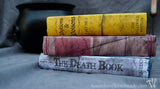 Free printable Halloween book covers for easy scary decorating. From Houseful of Handmade.