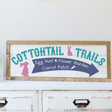 Bunny Trail Sign Cut Files
