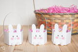 Printable bunny Easter baskets