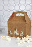 Gift boxes for cookies made out of a paper grocery bag.