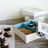 These cookie gift boxes are so great! They are perfect for gifting all the delicious homemade treats! Housefulofhandmade.com