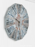 Side view of the paper decor wall clock.
